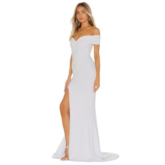 Nookie Neptune Gown in White XSmall New Womens Long Formal Maxi Dress - Picture 3 of 13